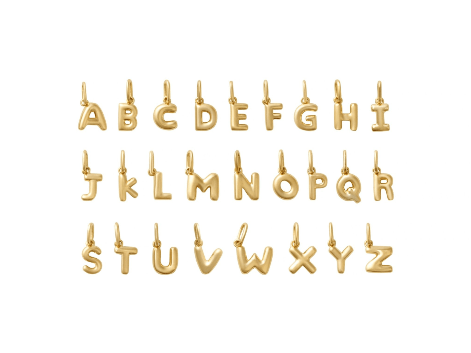 Petite Bubble Gold Nameplate Chain Necklace - SIA Jewelry