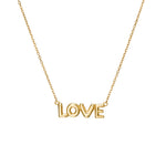 Petite Bubble Gold Nameplate Chain Necklace - SIA Jewelry