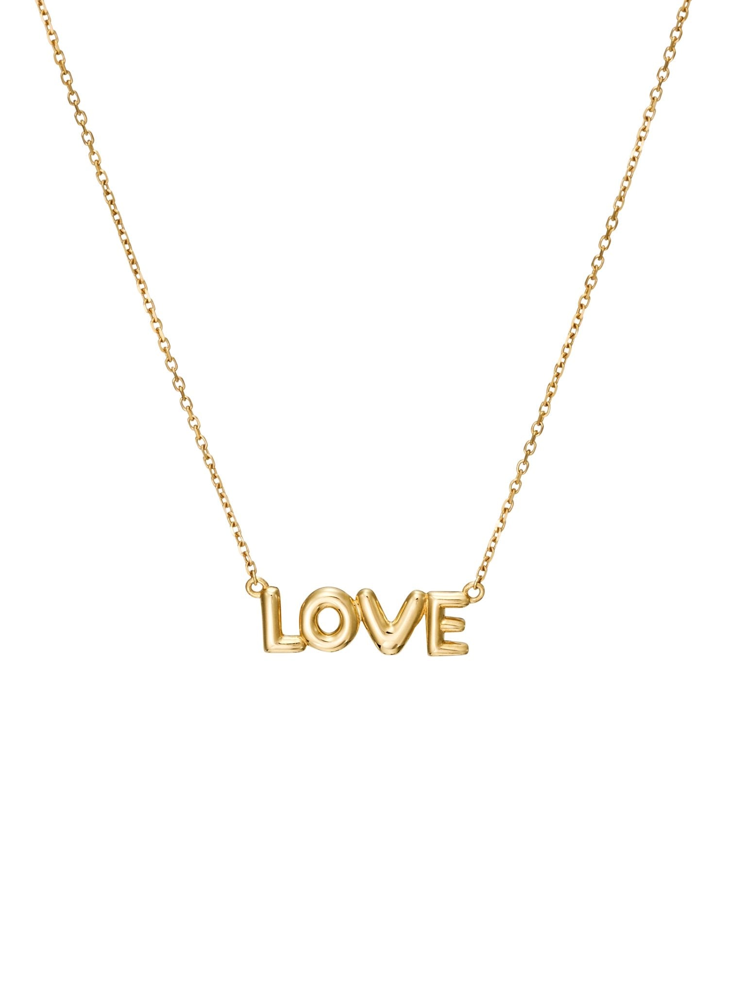 Petite Bubble Gold Nameplate Chain Necklace - SIA Jewelry