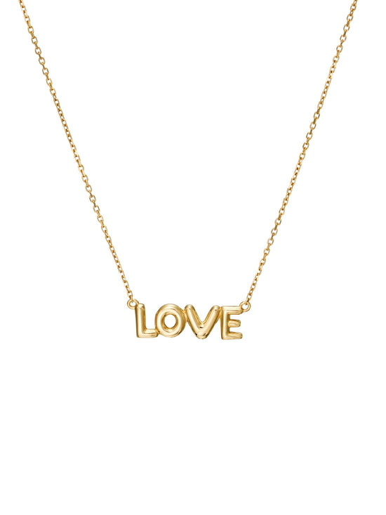 Petite Bubble Gold Nameplate Chain Necklace - SIA Jewelry