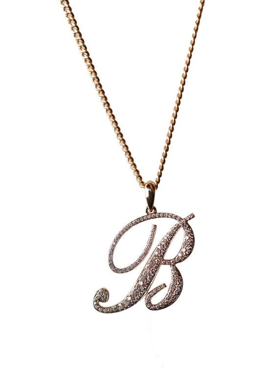 Rebecca Diamond Initial Pendant - SIA Jewelry