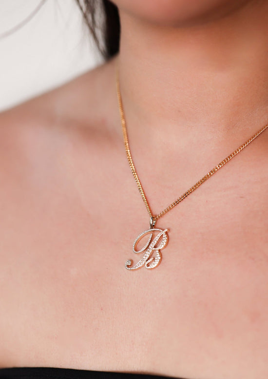 Rebecca Diamond Initial Pendant - SIA Jewelry