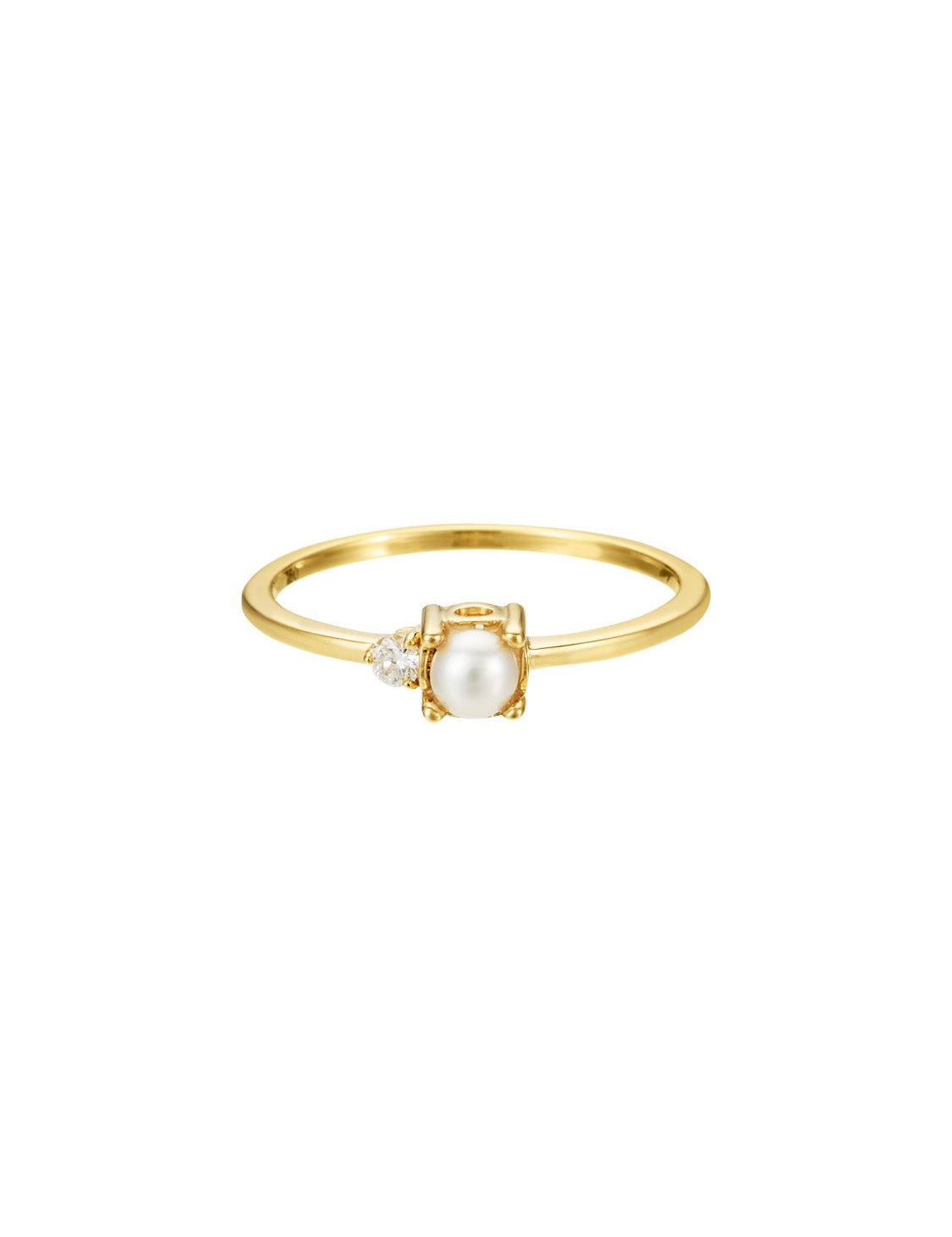 Reva Pearl Diamond Ring - SIA Jewelry