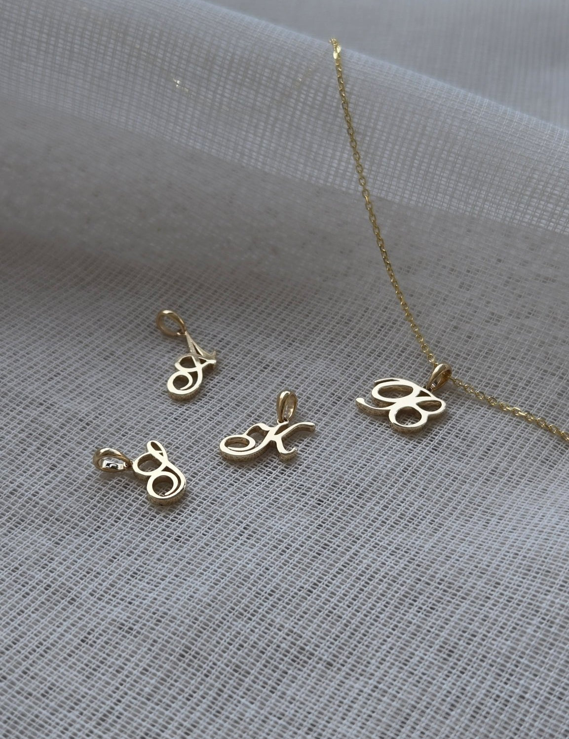 Script Letter Charm - SIA Jewelry