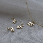 Script Letter Charm - SIA Jewelry