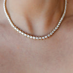 Serenity Diamond Graduated Line Necklace - SIA Jewelry