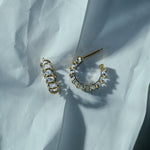 Sienna Diamond Huggie Earring - SIA Jewelry