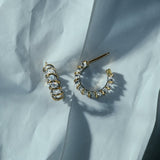 Sienna Diamond Huggie Earring - SIA Jewelry