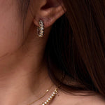 Sienna Diamond Huggie Earring - SIA Jewelry