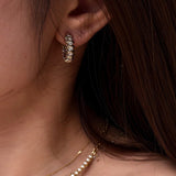 Sienna Diamond Huggie Earring - SIA Jewelry