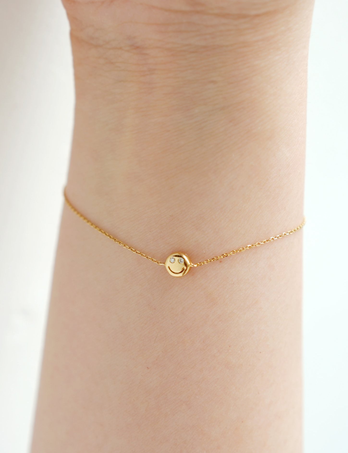 Smiley Face Diamond Bracelet - SIA Jewelry