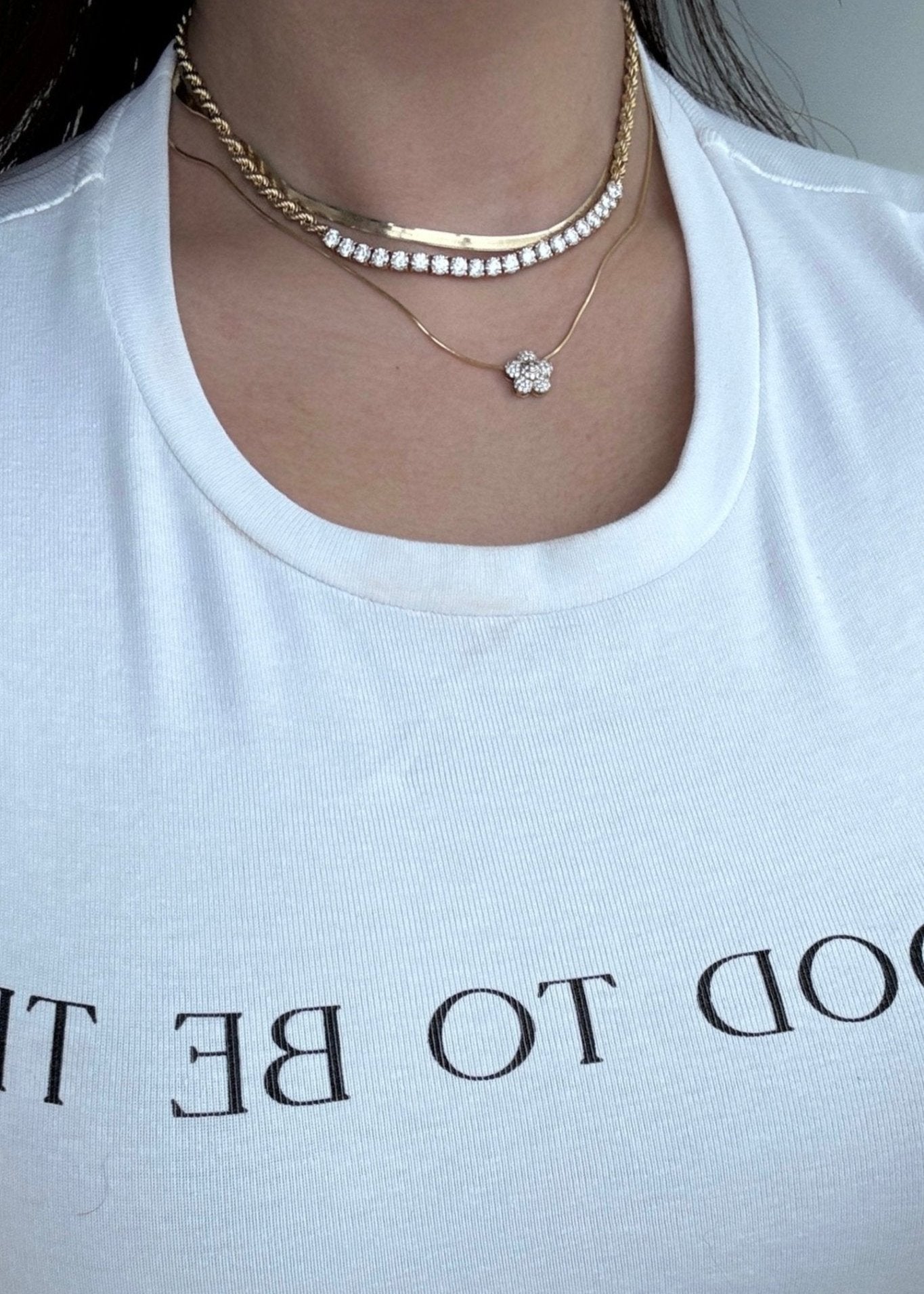 Smiling Daisy Bubble Diamond Pendent - SIA Jewelry
