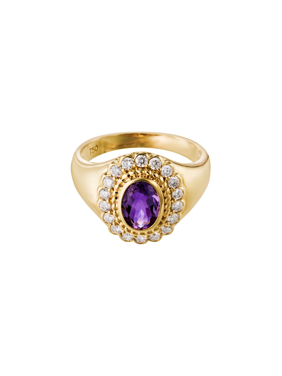 Solenne Amethyst Signet Ring - SIA Jewelry