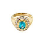Solenne Apatite Signet Ring - SIA Jewelry