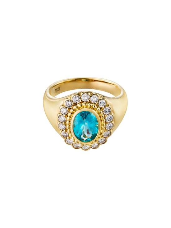Solenne Apatite Signet Ring - SIA Jewelry