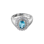 Solenne Aquamarine Signet Ring - SIA Jewelry