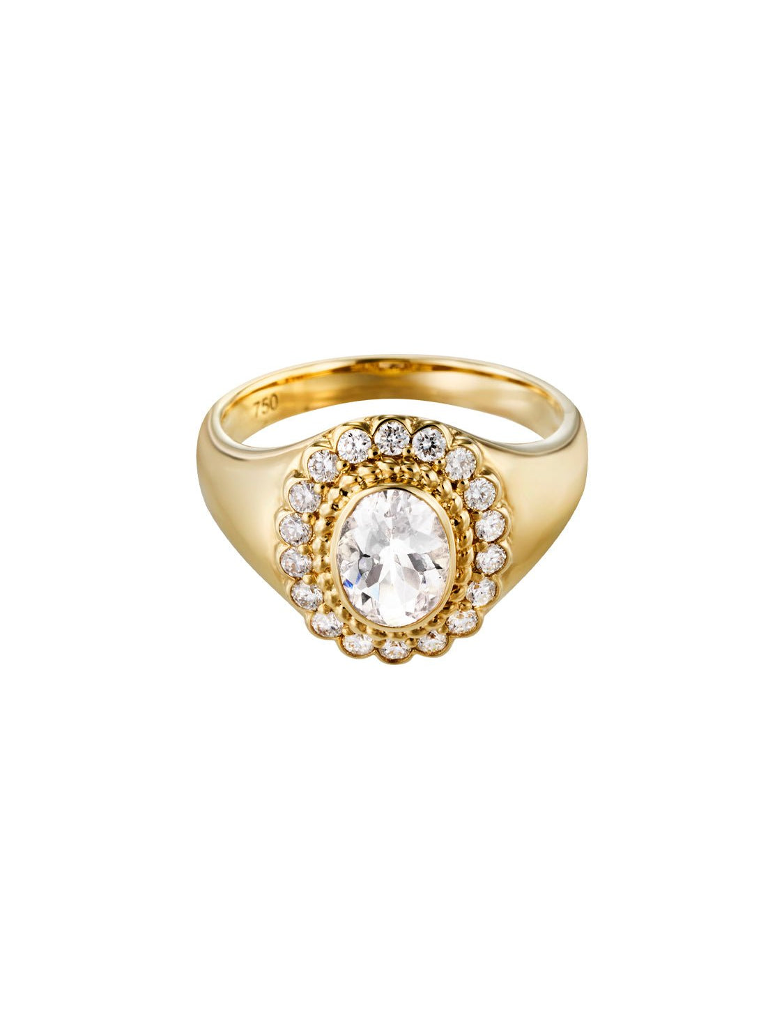 Solenne Diamond Signet Ring - SIA Jewelry