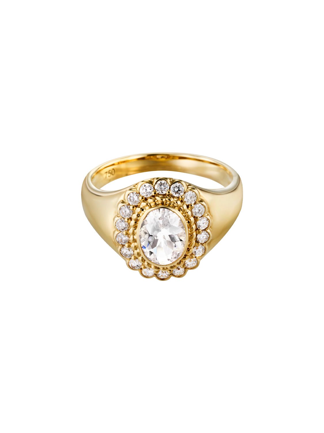 Solenne Diamond Signet Ring - SIA Jewelry