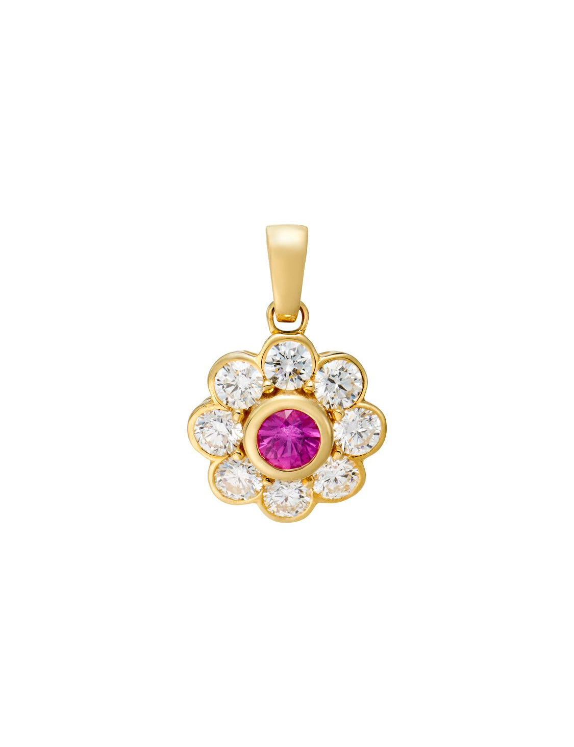 Solenne Flower Sapphire Pendant - SIA Jewelry