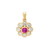 Solenne Flower Sapphire Pendant - SIA Jewelry