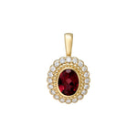 Solenne Garnet Pendant - SIA Jewelry