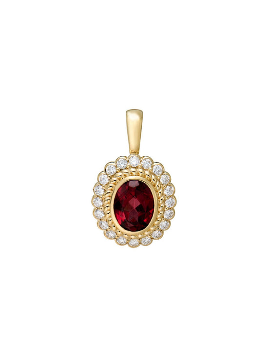 Solenne Garnet Pendant - SIA Jewelry
