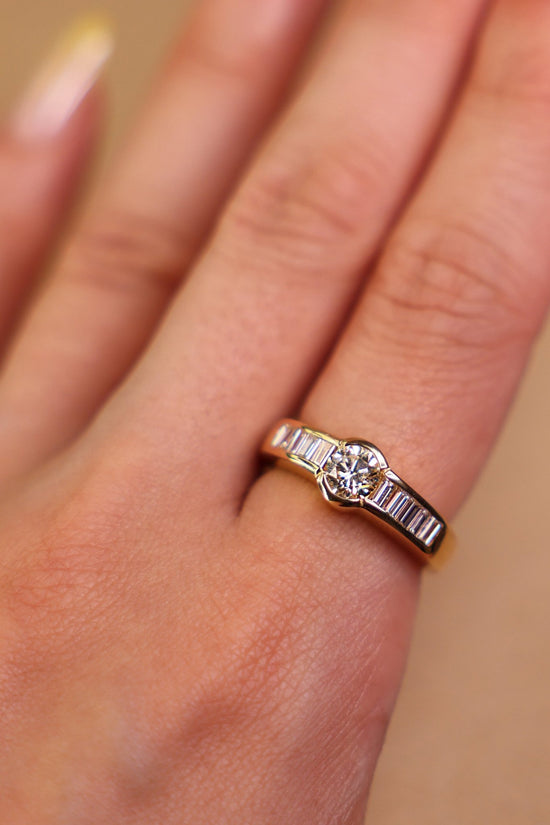 Vintage Diamond Baguette Ring - SIA Jewelry