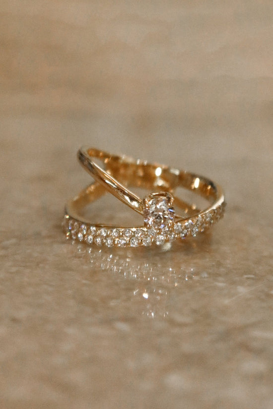 Vintage Diamond Cross Ring - SIA Jewelry