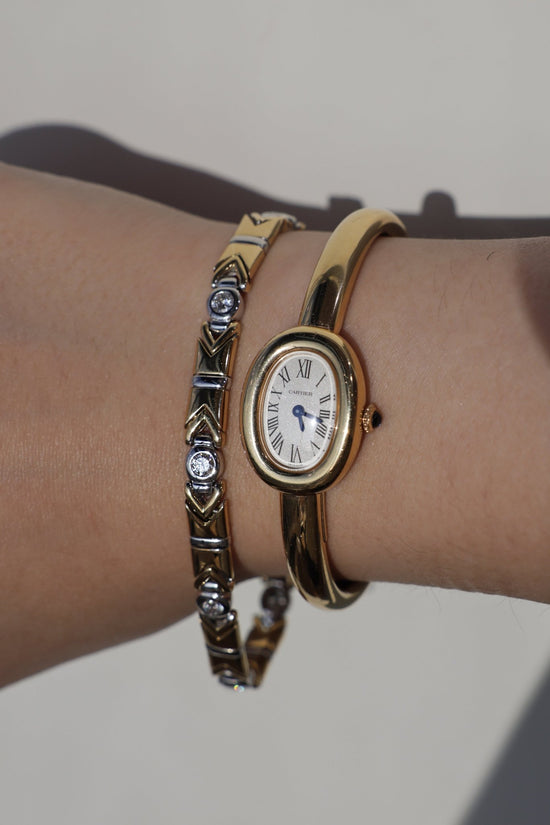 Vintage Diamond Mixed Gold Bracelet - SIA Jewelry