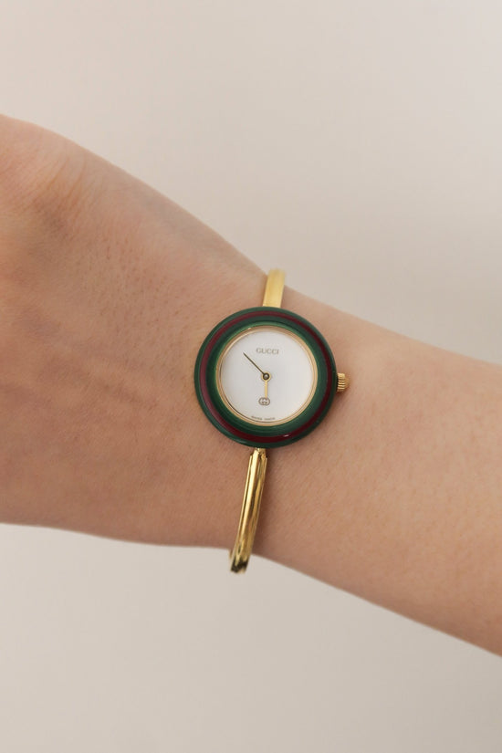 Vintage Gucci Change 10 Color Bezels Watch with box - SIA Jewelry