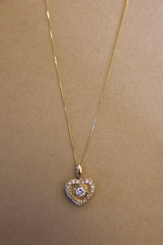Vintage Heart Diamond Necklace - SIA Jewelry