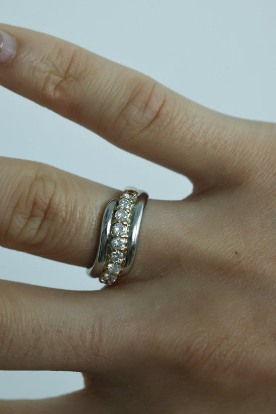 Vintage Mixed Gold Kose Diamond Ring - SIA Jewelry
