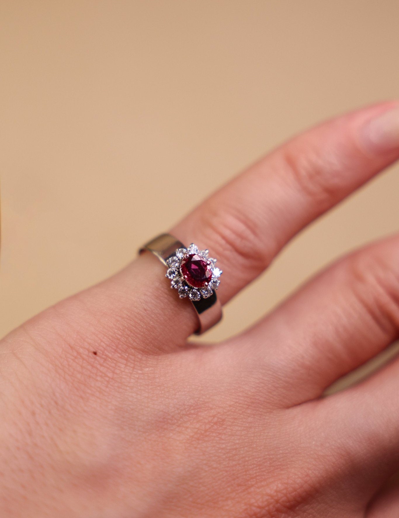 Vintage Ruby Diamond Ring - SIA Jewelry