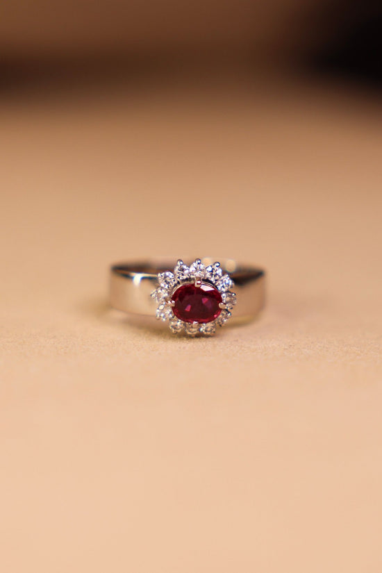 Vintage Ruby Diamond Ring - SIA Jewelry