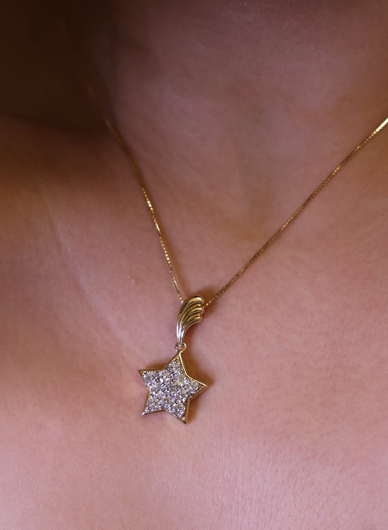 Vintage Star Diamond Necklace - SIA Jewelry