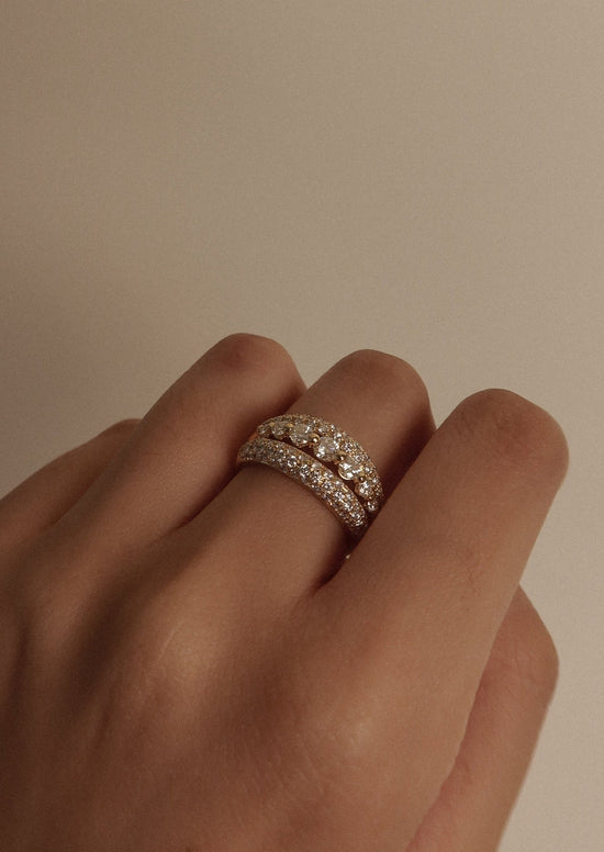 Vintage Trio Diamond Ring - SIA Jewelry