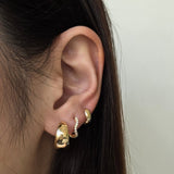 Winly Wave Diamond Huggie - SIA Jewelry