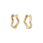 Winly Wave Diamond Huggie - SIA Jewelry