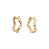 Winly Wave Diamond Huggie - SIA Jewelry