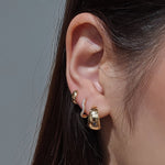 Winly Wave Diamond Huggie - SIA Jewelry